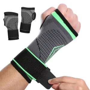 Custom Logo Quality Adjustable Compression Breathable Polyester/Spandex Gym Bowling Weightlifting Wrist Wrist Support