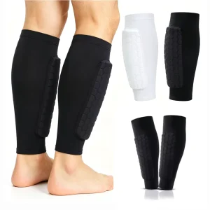 Custom Logo Soccer Shin Guards Sports Leg Pads Basketball Cycling Running Non Slip Protective Gear All Seasons Universal Fit