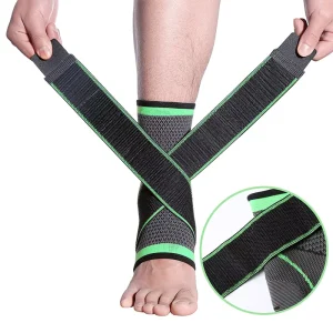 Custom Logo Sports Safety Anti Sprain Basketball Adjustable Ankle Support Brace Protector for Men Women