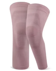 Custom Logo Sports Seamless Knit Long Leg Knee Support Sleeve Pain Relief Full Leg Compression Sleeve for Hiking Cycling Fitness