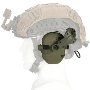 Custom Logo Tactical Helmet Headset Noise Reduction Sound Pickup Shooting Hearing Protection Earmuffs CS Headphone