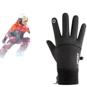 Custom Logo Thermal Touchscreen Windproof Winter Outdoor Gear for Cycling Driving Unisex Sports Gloves
