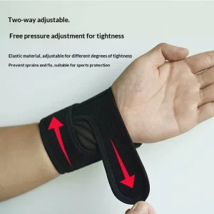 Custom Logo Thin Wrist Brace with Dual Spring Support Breathable Compression Stabilizer for Gym Fitness Tendonitis