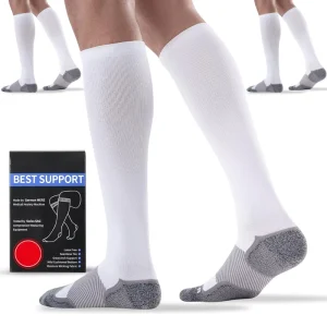 Custom Logo Travel Sport Fit Spandex Compression Stockings Performance Graduated 20-30mmHg Compression Socks Medical