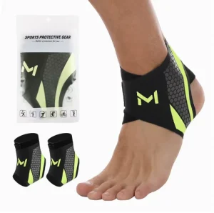 Custom Logo Unisex Spandex Material Ankle Support Brace for Sprains Arthritis Post Surgery Recovery
