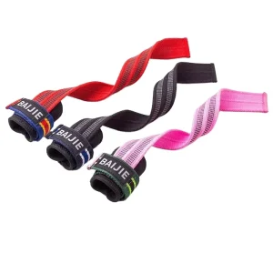 Custom Logo Weightlifting Strap for Deadlift Exercise Fitness Bodybuilding Powerlifting Standard Lifting Straps Gym Grip Straps