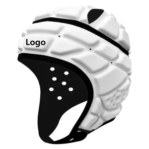 Custom Logo White Rugby Helmet Youth Kids Flag Football Headgear Soft Shell Adult Head Protector