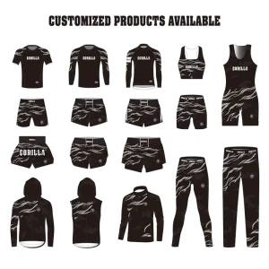 Custom Martial Arts Wear Mma RashGuard Bjj Training Competition Gym Grappling Boxing Jiu Jitsu RashGuards Shirt And Short