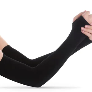 Custom Men Gym Running Elbow Protective Compression Basketball Volleyball Football Sport UV Sun Cycling Ice Silk Cool Arm Sleeve