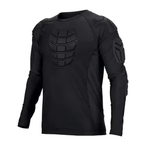 Custom Men Padded Football Compression Shirt Chest Rib Protector Sternum Baseball Softball Rugby Hockey Goalkeeper Uniform
