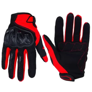 Custom Men’s Full Finger Outdoor Sport Gloves Non-Slip Anti-Impact Breathable MTB Motocross Protection Gear for Cycling Riding
