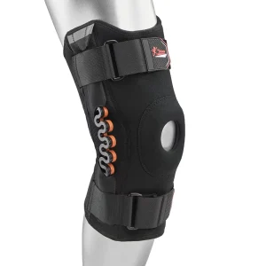 Custom Neoprene Breathable Knee Sleeve Brace Hook Loop Closure for Powerlifting Open Patella Design Plus Size Support Sports