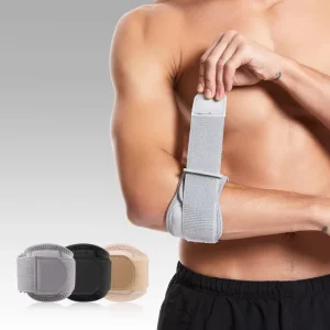 Custom Neoprene Nylon 5mm Compression Support Brace Elbow Sleeve for Tennis Basketball Baseball