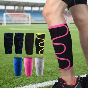 Custom Neoprene Shin Support Brace Sports Fitness Compression Calf Protective Strap Wrap Football Soccer Leg Guard Sleeve