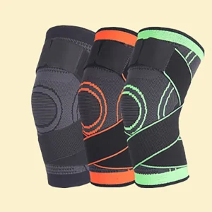 Custom Nylon Breathable Sports Compression Knee Sleeves Pads for Running Cycling Badminton Adjustable Elastic Support