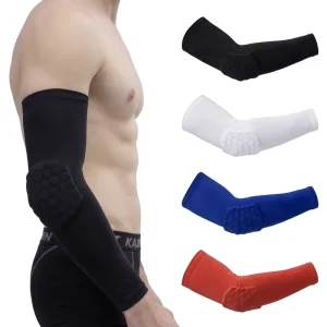 Custom Nylon Compression Arm Sleeve Elbow Guard Anti Slip Quick Dry Basketball Football Tennis Outdoor Protective OEM