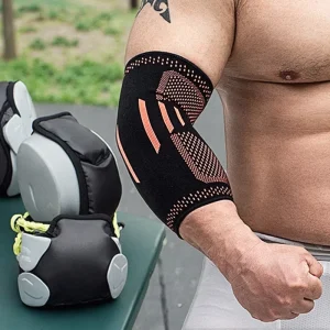 Custom Nylon Compression Sleeve with Silicon Gel Pad Breathable Arm Protector Brace for Spring Season