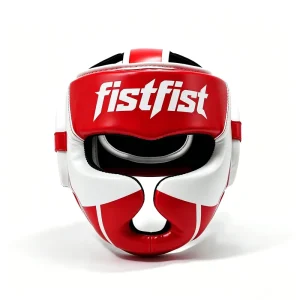 Custom OEM ODM PU Thickened Boxing Head Guard Fully Enclosed Portable Eco-Friendly Durable Monkey Face Muay Thai Sanda Training