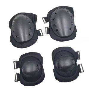 Custom Outdoor Sports 4 Pcs Set Protector Fighting Training Gear Protective Hard Shell Tactical Elbow Knee Pads