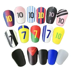 Custom PP Soccer Shin Guards Lightweight Football Shin Pads with Basic Protection for Youth Adults Training Match Use