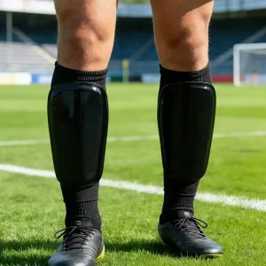 Custom PU EVA Adult Soccer Shin Guards Lightweight Compression Thermoformable Strong Sublimation Football Protection Gear