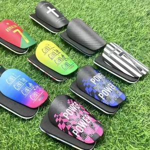 Custom Plastic Soccer Polyester Shin Pads Leg ShinGuard Pp Pu Football Mini Soccer Shin Guards for Protection
