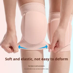 Custom Pole Dance Knee Pads Thick Padding Knee Protector With Sticky Silicone Non Slip Women Yoga Knee Brace