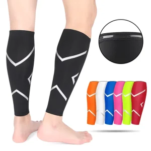 Custom Soccer Shin Guard Football Leg Strap Brace Support Pads Calf Compression Sleeve for Protection