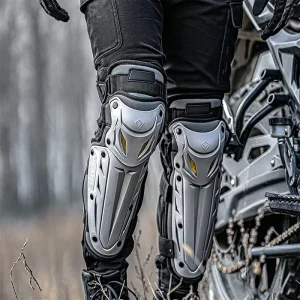 Custom Stainless Steel Motorcycle Knee Pads Hinged Motocross Elbow Guards Set Professional Riding Armor Gear