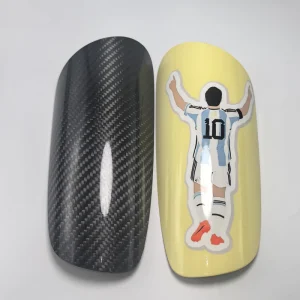 Custom Sublimation Carbon Fiber Soccer Shin Guards Premium Type of Shin Pads