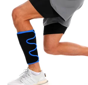 Custom Triple Strap Neoprene Calf Wrap Shin Splint Support For Football Soccer Sports Injury Recovery