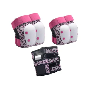 Custom Unisex Multi colored 3 in 1 Sports Protective Gear Elbow Knee Pads Set for Roller Skating Skateboarding Scooter