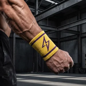 Custom Wristband Sports logo Colorful Gym Cotton Breathable Tennis Elastic Sweatband Unisex Men Basketball Soccer Fitness