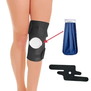 Custom logo Breathable Rheumatoid Arthritis Medical Reusable Bursitis Sprains Injury Recovery Ice Pack Knee Wrap