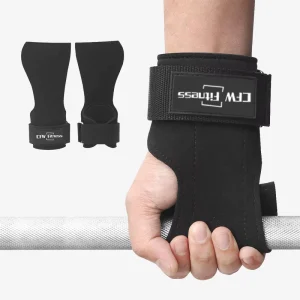 Custom logo Grips Lifting Heavy Duty Straps for Pull Ups PU Power Lifting with Microfiber Padded Wrist Support