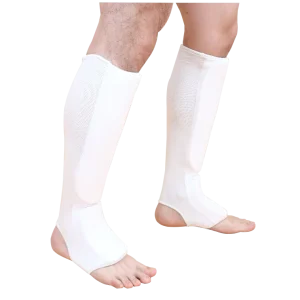 Custom logo Martial Arts Sparring Gear Cloth Knitting Taekwondo Protector Sanda Wushu Karate Shin Instep Guard