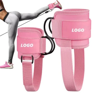 Custom logo Men Women Ankle Straps Neoprene Cable Machine Ankle Strap Gym Ankle Straps for Glute Workouts