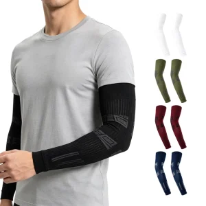 Custom logo Popular Grip Pattern Compression Sports Arm Sleeve