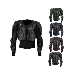 Customizable Full Body Moto Men’s Leather Armor Jacket Chest Protection Motocross Protector Motorbike Sports Entertainment
