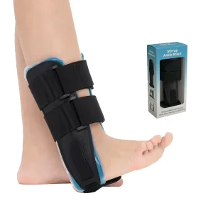 Customize Air Gel Foam Ankle Stabilizer Support Brace for Ankle Instability Pain Relief Care Universal Fit Rigid Shell