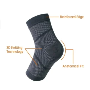 Customized Ankle Support Compression Sleeve 3D Knit Sports Ankle Brace for Running Gym Pain Relief Plantar Fasciitis