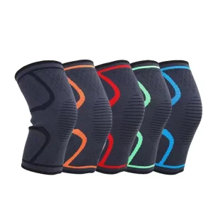 Customized Breathable Elastic Nylon Sport Knee Sleeve Sports Support Knee Pads Guard Outdoor Sports Protector Knee Support Brace
