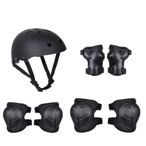 Customized Children’s Skateboard and Roller Skating Protective Gear Hard Shell Wrist and Knee Guard Sponge Helmet for Riding Sports