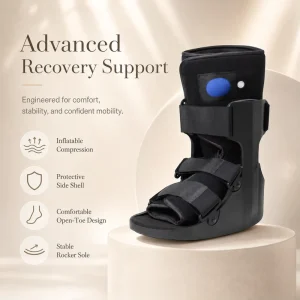 Customized Health Care Rehabilitation Pneumatic Short 11 Inches Walking Boot Walker Brace Air Cam Walker Boot