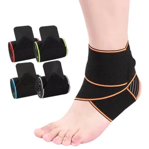 Customized Logo Adjustable Compression Ankle Brace Medical Grade Support for Plantar Fasciitis & Achilles Tendonitis