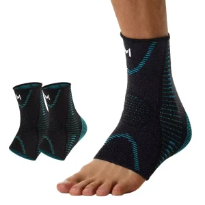 Customized Logo Knitting Compression Ankle Support Sleeve for Exercises and Basketball