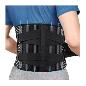Customized Medical Men Breathable 6 Stays Ceinture Lombaire Back Pain Waist Back Brace Lumbar Support Belt