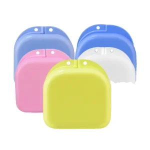 Customized Mouth Guard Dental Teeth Box Plastic Denture Storage Box