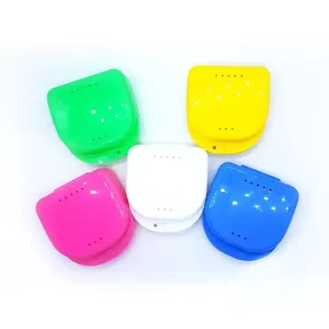 Customized Plastic Orthodontic Retainer Case with Personalized Logo and Color Options OEM ODM Available 78x79x20mm Size