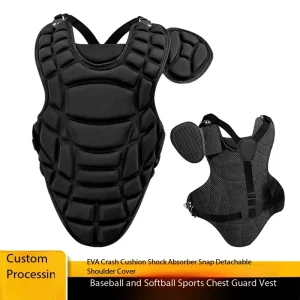 Customized Professional Baseball Catcher’s Chest and Shoulder Protective Jacket for Adults Thickened Athletic Protective Gear